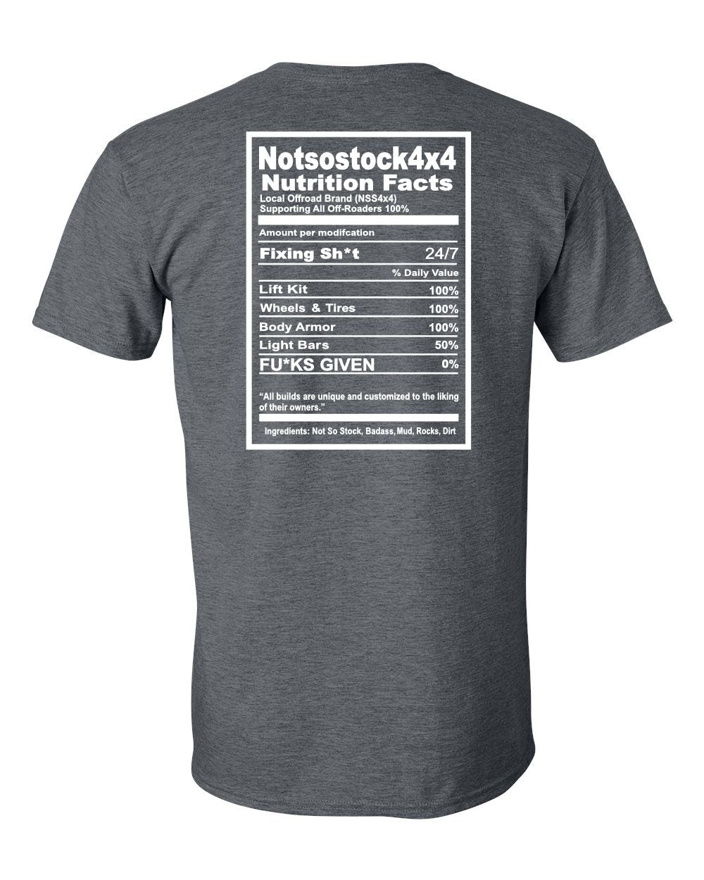 Off Road Nutrition Facts Tee – Built for the Bold