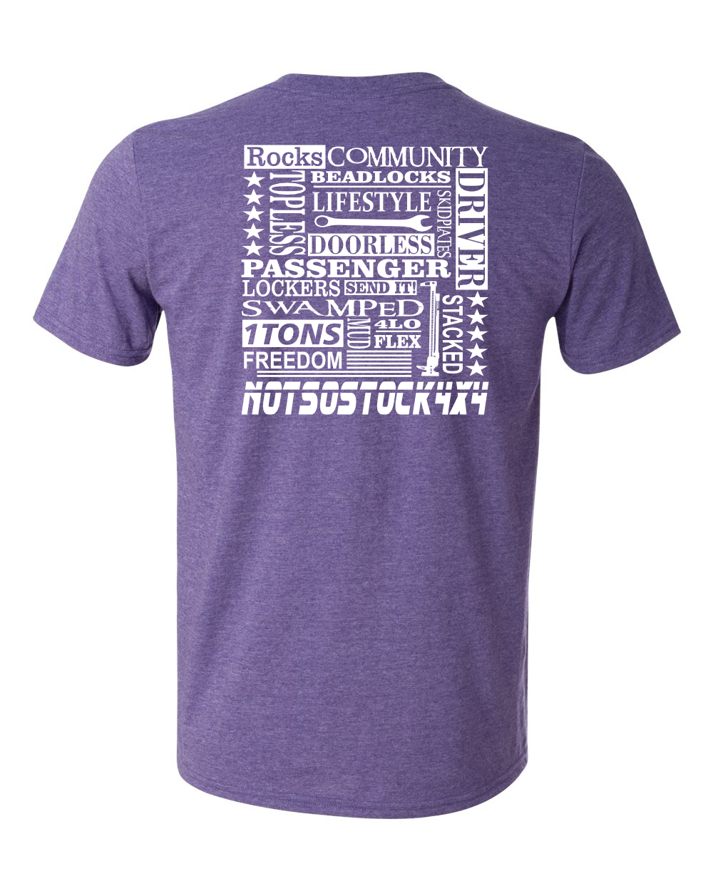 Off-Road Word Collage Tee – Adventure in Every Stitch