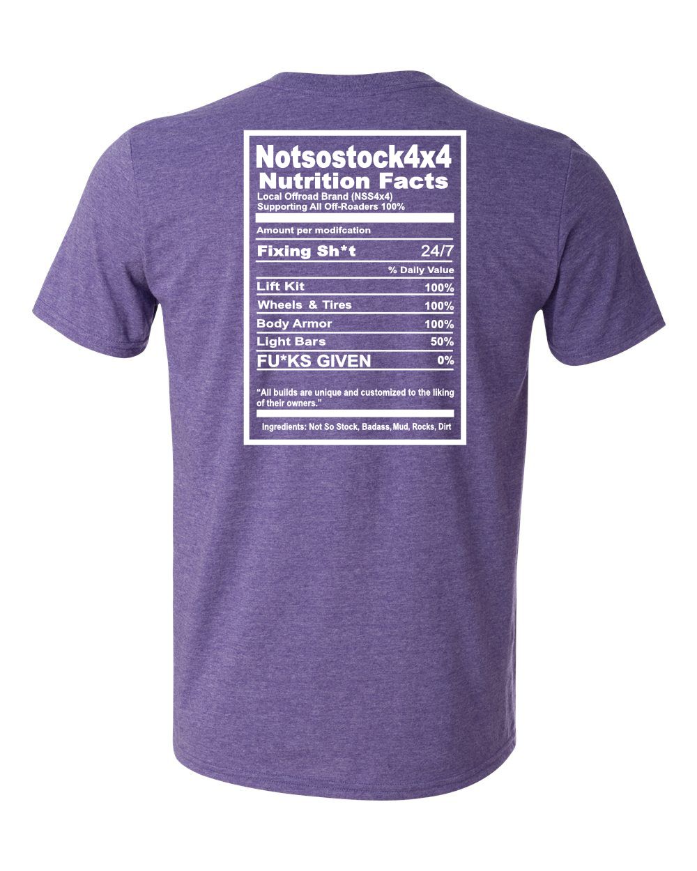 Off Road Nutrition Facts Tee – Built for the Bold