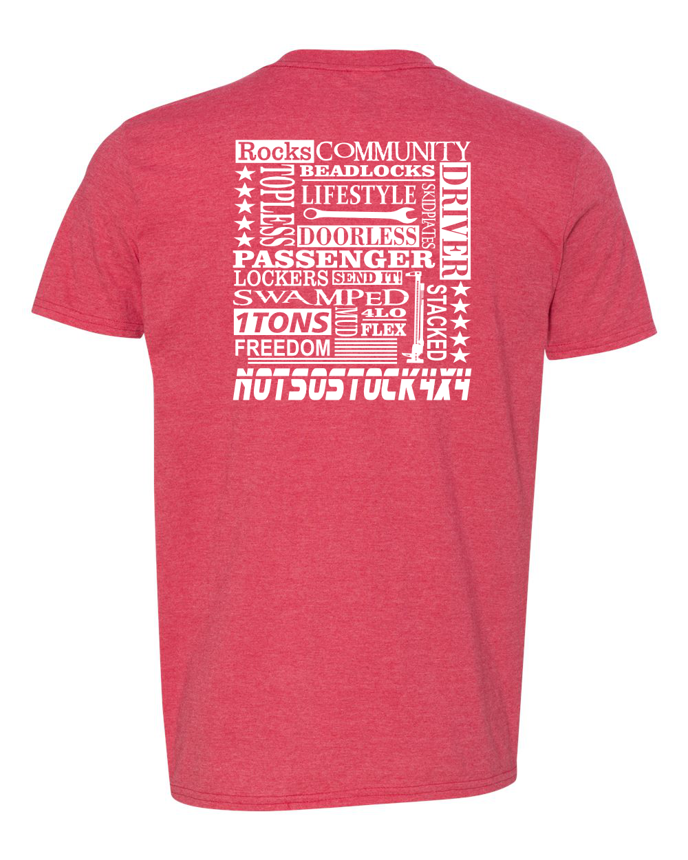 Off-Road Word Collage Tee – Adventure in Every Stitch