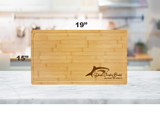 Shark Coochie Board – Funny Bamboo Cutting Board with Drip Ring | Laser Engraved