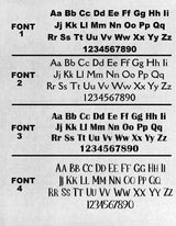 Block font choices 1-4