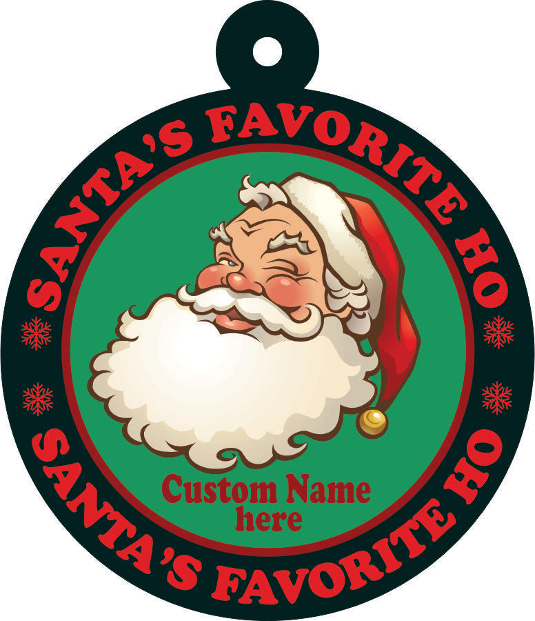 "Santa's Favorite Ho" Acrylic Christmas Ornament