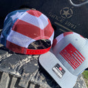grey and american flag trucker hat with red notsosstock4x4american flag

