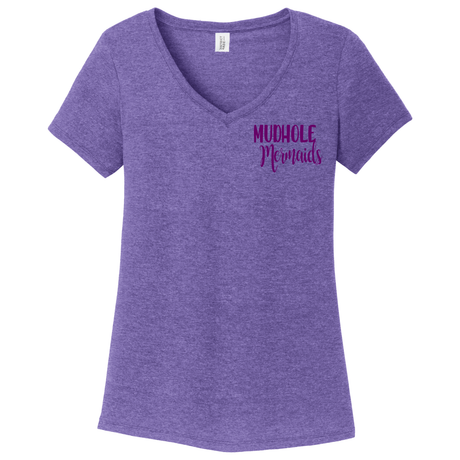 Mud Is Just Trail Glitter V-Neck Tee