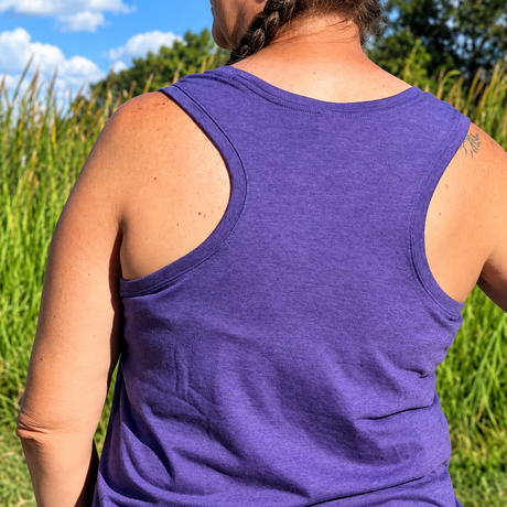 Mud Is Just Trail Glitter Racerback Tank