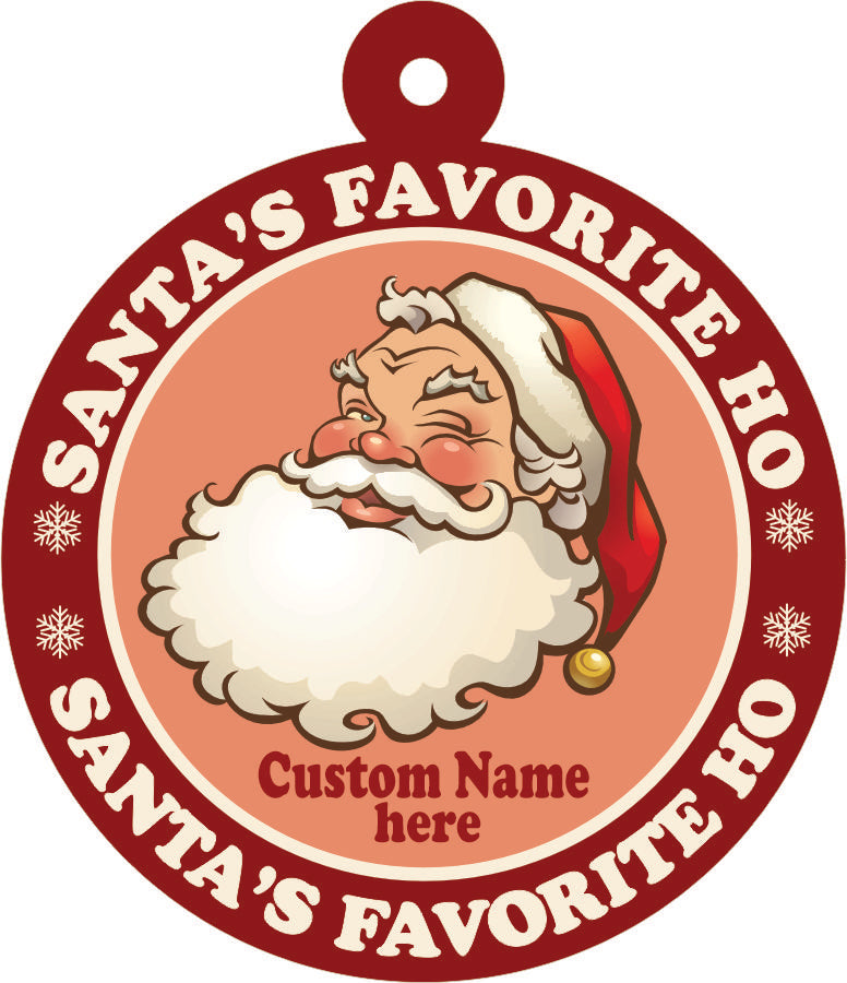 "Santa's Favorite Ho" Acrylic Christmas Ornament