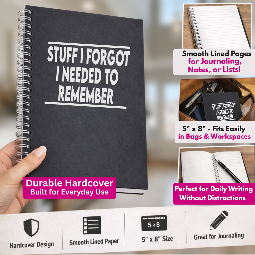 Stuff I Forgot I Need to Remember Funny Journal