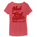 Mud Is Just Trail Glitter V-Neck Tee