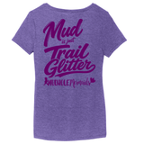 Mud Is Just Trail Glitter V-Neck Tee