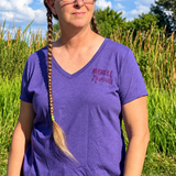 Mud Is Just Trail Glitter V-Neck Tee