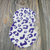 purple zebra print ceramic car coasters
