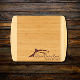 Shark Coochie Two Tone Board – Bamboo Cheese Board in Multiple Sizes